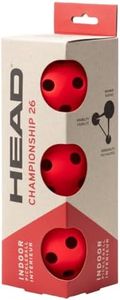 HEAD Championship 26 3B (Indoor) Pickleball Balls, Yellow