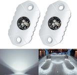 EK ENNOKING LED Boat Interior Lights Marine Deck Cockpit Courtesy Light IP68 Waterproof Boat Lighting 9-36V for Yacht, Kayak, Sailboat, Fishing, Pontoon, Pool (White)