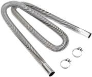 luwiscook Parking Heater Exhaust Pipe 200CM, Stainless Steel Diesel Heater Exhaust Pipe