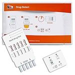 self-diagnostics Drug Quick Test, Multi 5 - Tests for Cocaine, THC, Amphetamine, Morphine/Opiates, Methamphetamine