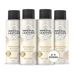 Imperial Leather Moisturising Bath Soak, Cotton Flower & Vanilla Orchid, Rich & Creamy Bubble Bath, Gentle Body Skin Care, Bulk Buy, Pack of 4 x 500ml