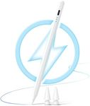 Stylus Pen for iPad 2018-2024 iPad 6/7/8/9/10th, iPad Pro 11"/12.9"/M4, iPad Air 3/4/5/M2, iPad Mini 5/6, Tablet Accessories Apple Pencil 2nd Generation USB-C Fast Charge