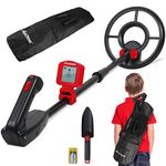 Avid Power Metal Detector for Adults Kids, Waterproof Metal Detectors with LCD Display, Pinpoint Function, Discrimination Mode, Distinctive Audio Tone and Carrying Bag