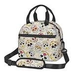 OdDdot Mexican Skull1 Print Lunch Bag Reusable Insulated Adult Tote Lunch Bag for Women/Men Work Picnic Beach Travel