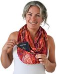 WAYPOINT GOODS Infinity Scarf with Pocket - Stylish and Lightweight Pocket Scarf for Women with Hidden Zipper for Passport, Wallet, and Other Travel Accessories