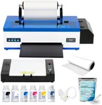 PUNEHOD R1390 DTF Printer with Oven, A3 Transfer Printer Machine, Direct to Film, White Ink Circulation System, 13" Print Width, Compatible with Multiple Fabrics, Custom T Shirt Printing Machine