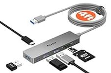 Aceele USB 3.0 Hub, 6 in 1 Ultra Sl