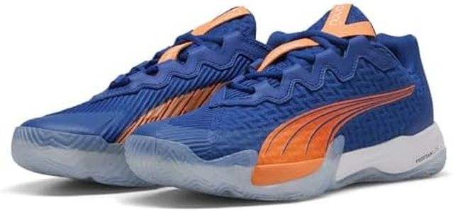 PUMA | NOVA Elite Momo Gonzales Padel-Tennis Shoes | Vivid Blue-Heat Fire-White-Glowing Red | 8UK