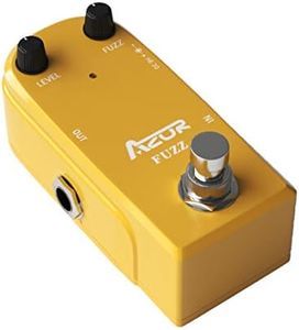AZOR Vintage Fuzz Guitar Effect Pedal with True Bypass Mini Pedal Yellow AP-310