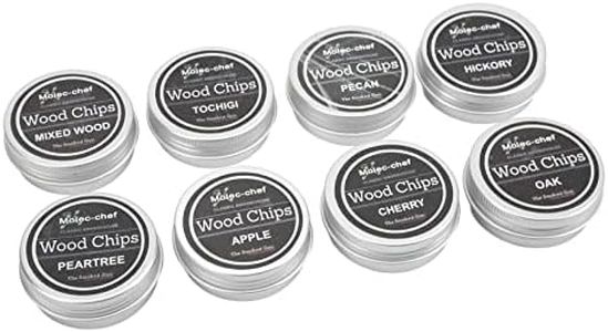 Smoking Wood Chips, 8PCS Whiskey Wood Smoking Chip Cocktail Smoker Kit Smoker Chips for Smoked Drinks