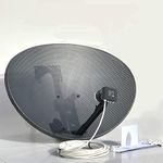 SSL Satellites 80CM Zone 2 Freesat HDR Satellite Dish DIY Self Installation Kit, Latest Dish with Quad LNB, 20 Meter RG6 White Coax Cable, All necessary Brackets, Bolts and SATELLITE FINDER