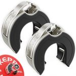 Keppi Fitness Barbell Clips, C-Shape Barbell Clamps for Weight Lifting Bar, Fast Lock/Removal Weight Clips Barbell Collars 2 Inch Olympic Gym Equipment