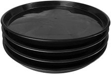 DUNPUTE Plant Saucer 14 16 18 20 22 Inch, 4 Pack Heavy Duty Large Plant Tray for Planter Pot, Plastic Flower Pot Saucers Drip Water Trays for Indoors and Outdoors (16 Inch)