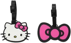 Hello Kitty 2pc Youth Luggage Tag Set - Molded Rubber with Printed ID Card