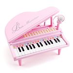 Amy & Benton Toddler Piano Toy for Baby Girls Pink 31 Keys Multifunctional Music & Sound Birthday Gift Toys for 3 4 Year Old