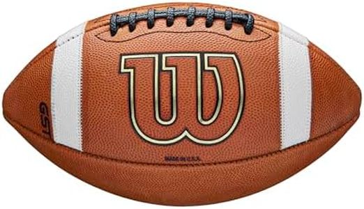 WILSON GST1003 Leather Game Football Factory Defect/Blemish - Official Size, Tan