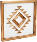 Wooden Southwest Geometric Wall Decor (13 x 13 Inches)