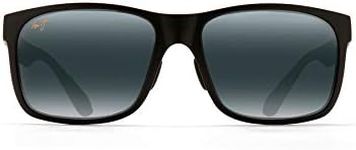 Maui Jim Unisex's Red Sands Sunglasses, Matte Black/Neutral Grey Polarized, Large