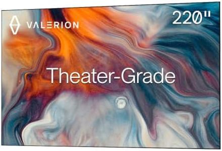 Valerion 220-inch Fixed Frame Projector Screen, 1.3dB Gain, 80% Picture Quality Enhancement, 4K/8K Ultra HD, 3D Compatible, Works with Long Throw, Short Throw & Ultra Short Throw Projectors
