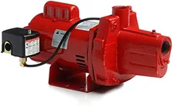 Red Lion RJS-50-PREM 1/2 HP, 12 GPM, 115/230 Volt, Premium Cast Iron Shallow Well Jet Pump, Red, 602206