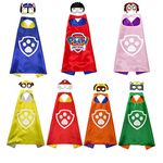 Mizzuco Kids Dress Up Costumes 7PCS Capes Set with Masks Compatible with/Replacement for Paw Patrol Birthday Party Supplies