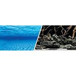 Marina 11752 Double Sided Aquarium Backround, Aqua Garden/Bright Stone, 45.7cm X 7.6m (18-Inch X25-Feet)