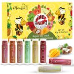 MuseLuxe 8 Pack Lip Balm natural Lip Balm Bulk with Vitamin E and Coconut Oil Lip Care Product Moisturizing Soothing Chapped Lips Bulk Party Favors for Women - 8 Flavors