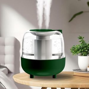 Air Humidifier for Bedroom, 4L Large Capacity Dual Spray Humidifier, Night Light, 2 Spray Modes, Auto Shut Off, Quiet, for Plant, Home, Office (Green)
