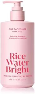 THE FACE SHOP Rice Water Bright Essential Shampoo, Rice Protein Hair Care for Strengthening Dry & Damaged Hair, Korean Shampoo, Hair Growth, Anti-Frizz, Anti-Hair Loss, Breakage Control, Sulfate Free