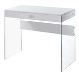 Convenience Concepts SoHo Glass 36" Desk