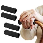 supregear Cane Grip, Replacement Cane Hand Grips, Foam Cane Handle Cover for Offset Cane and Walking Cane, Hand Grip Foam Handle for Cane Bicycle Handlebars 4.53 x 0.98 x 0.98 Inch/11*2.5*2.5 cm, 4Pcs