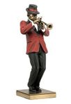 Trumpet Player Statue Sculpture Figurine - Jazz Band Collection