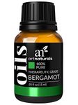 ArtNaturals 100% Pure Bergamot Essential Oil - (.5 Fl Oz / 15ml) - Undilued Therapeutic Grade Citrus Fragrance- Uplift Wellness and Refresh - for Diffuser Hair Skin and Soap Making