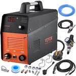 VEVOR Plasma Cutter, 50Amp, Air Cutting Machine with Plasma Torch, 110V/220V Dual Voltage AC IGBT Inverter Metal Cutting Equipment for 1/2" Clean Cut Aluminum and Stainless Steel, Black