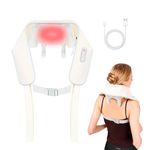 Neck Massager, Cordless Neck and Shoulder Massager with Heat for Relieving Deep Tissue Fatigue, Near Silent 6D Deep Kneading Massager for Neck,Shoulder, Waist & Leg Use, Gifts for Women Men Mom