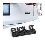 Fuck IT Edition Emblem for Car, 3D Stickers for Auto Fender Bumper, Cool Badge Decoration Decal for Men and Women, Vehicle Exterior Replacement Accessories for SUV, Truck, Laptop (Black)