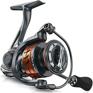 Cadence Vigor Spinning Reel - 9+1 BB Fishing Reel with Lightweight Magnesium Frame, Smooth Powerful Spinning Reels with High-Speed 6.2:1 Gear Ratio, 36 LBs Max Drag & Stronger Machined Handle (1000)