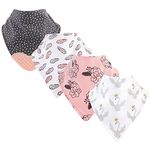 Yoga Sprout Baby Bandana Bib with Teether, Wings 4 Pack, One Size