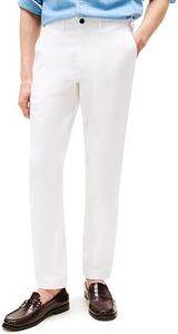 Tommy Hilfiger Men's Chino Pants Stretch Slim-Fit, TH Optic White 40x34