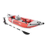 INTEX 68303EP Excursion Pro K1 Inflatable Kayak Set: Includes Deluxe 86in Aluminum Oars and High-Output Pump – SuperTough PVC – Adjustable Bucket Seat – 1-Person – 220lb Weight Capacity