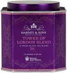 Harney & Sons Tower of London Classic Blend Tea Tin - Fresh Black Tea Blend, Wonderfully Refreshing - 2.65 Ounces, 30 Sachets