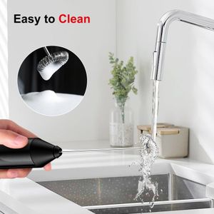 Bonsenkitchen Handheld Milk Frother – Stainless Steel Whisk