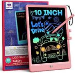 ORSEN Kids Toys LCD Writing Tablet 10-Inch, Magnetic Drawing Board for 3 4 5 6 7 8 Year Old Girls Boys Doodle Board, Educational Sensory Toys Drawing Pad for Easter, Halloween, Birthday Gifts (Pink)