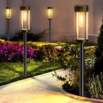 Garden Art(Pack of 2 Solar Outdoor Garden Light Solar Powered Lamp Lanter Waterproof Landscape Lighting for Pathway Patio Yard Lawn Decoration (GAXLTD-267)