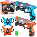 VATOS Infrared Laser Tag Gun Set with Vests - 2 Pack for Kids & Adults Indoor Outdoor Game,Group Activity Fun Toy Laser Tag Blaster Gift for Boys Girls Ages 6+