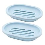 Topsky 2-Pack Soap Dish with Drain,