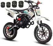 SYX MOTO VK Dirt Bike 60cc 4-Stroke Gas Powered Motorcycle Pit Bike Automatic Transmission Pull Start Up to 22 Mph 2.0 hp 10'' Wheel-Black