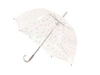 SMATI Paris - Lady’s Clear Birdcage Umbrella with constellation motifs – Transparent; Windproof; Auto open; Crystal style handle; French design; Dome Shape umbrella