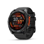 Garmin Fenix 8, 51mm Premium Multisport GPS Smartwatch,AMOLED Touch Screen,Advanced Health and Training Features,Built in LED Flashlight,Adventure Watch with up to 29 Days Battery Life,Slate Gray