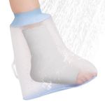 Fasola Non Slip Cast Cover Foot, Seal Tight Waterproof Cast Protector for Showering, Reusable Leg Cast Bag for Broken Foot, Ankle, Toe